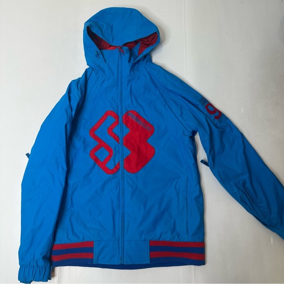 Special Blend Blue Red Snowboarding Jacket - Picture 1 of 8